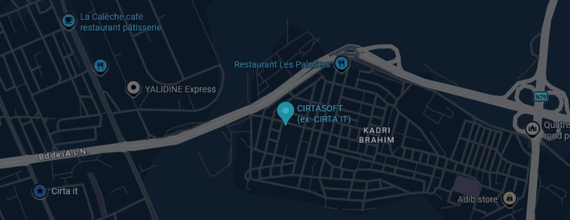 Localisation Cirtasoft sur la carte