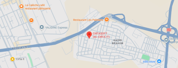 Localisation Cirtasoft sur la carte